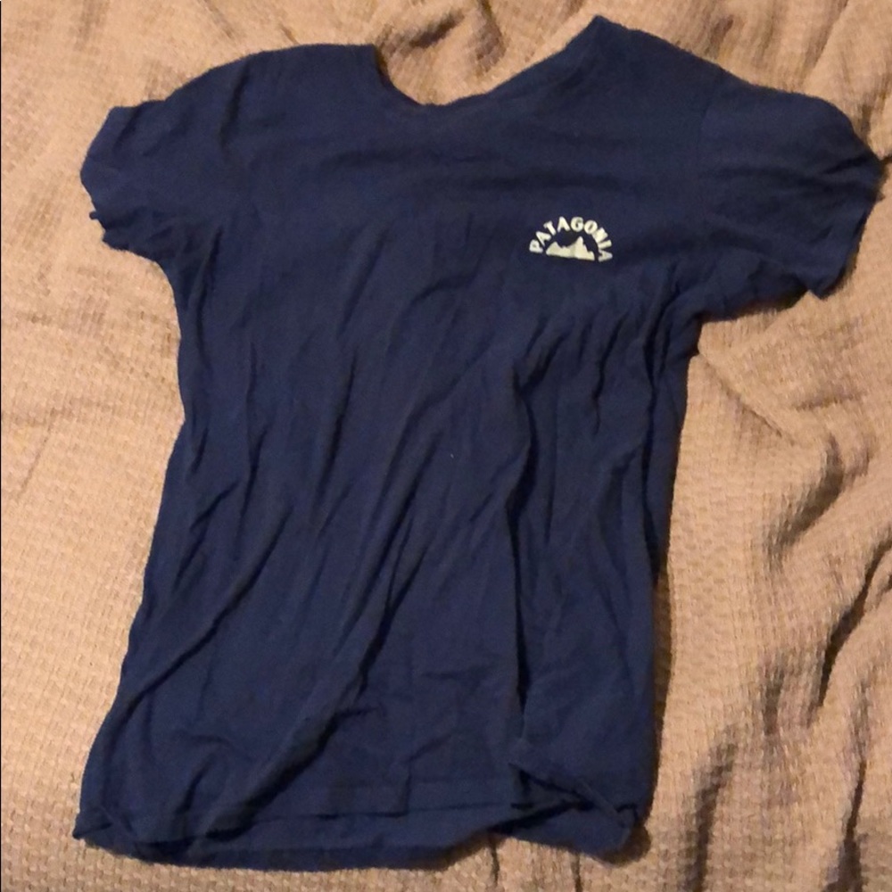 Patagonia navy blue organic cotton t-shirt